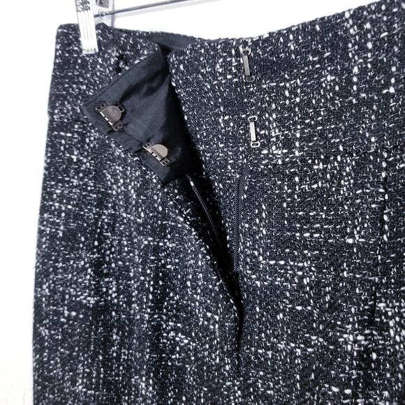 ELLIOTT LAUREN High Waist Kick Pleat Pencil Skirt Classic Tweed Lined Size 4 NEW - Picture 3 of 8